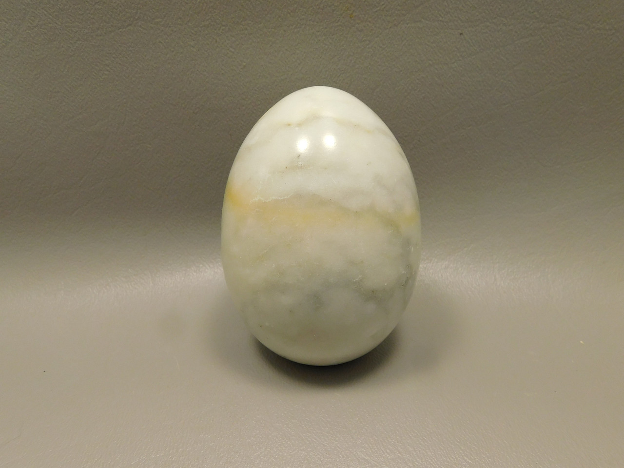 White Marble Stone Egg 2 inch California Rock #O10