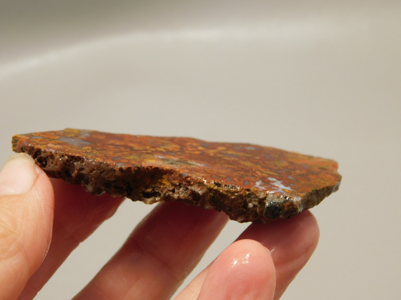 Bloody Basin Plume Agate Stone Slab Unpolished Rock Arizona #O2