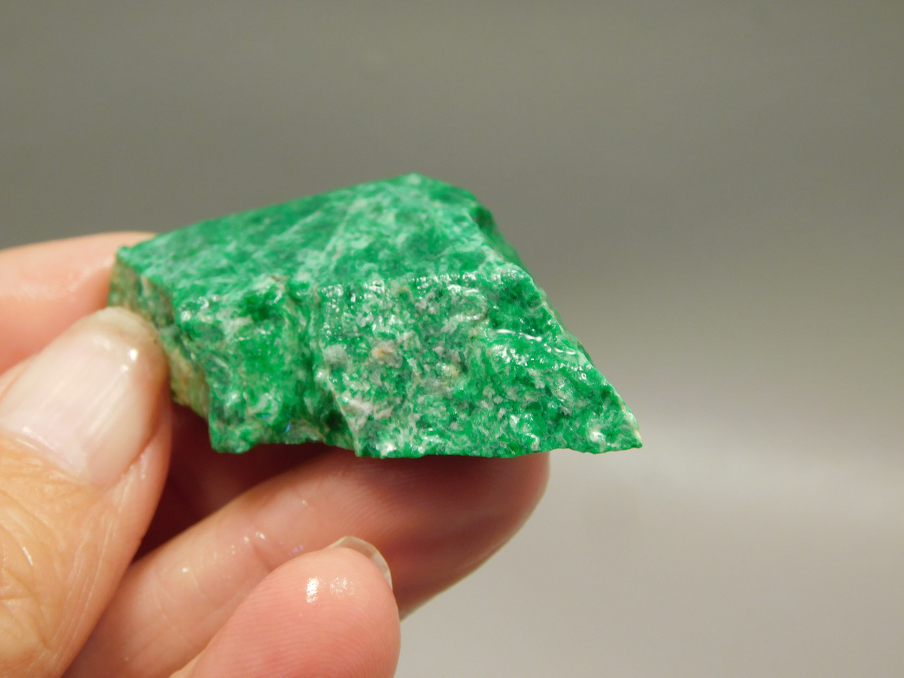Maw Sit Sit Unpolished Stone Slab Green Jade Small Rock #O16