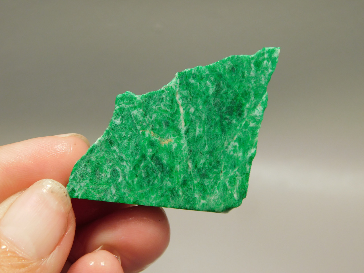 Maw Sit Sit Unpolished Stone Slab Green Jade Small Rock #O16