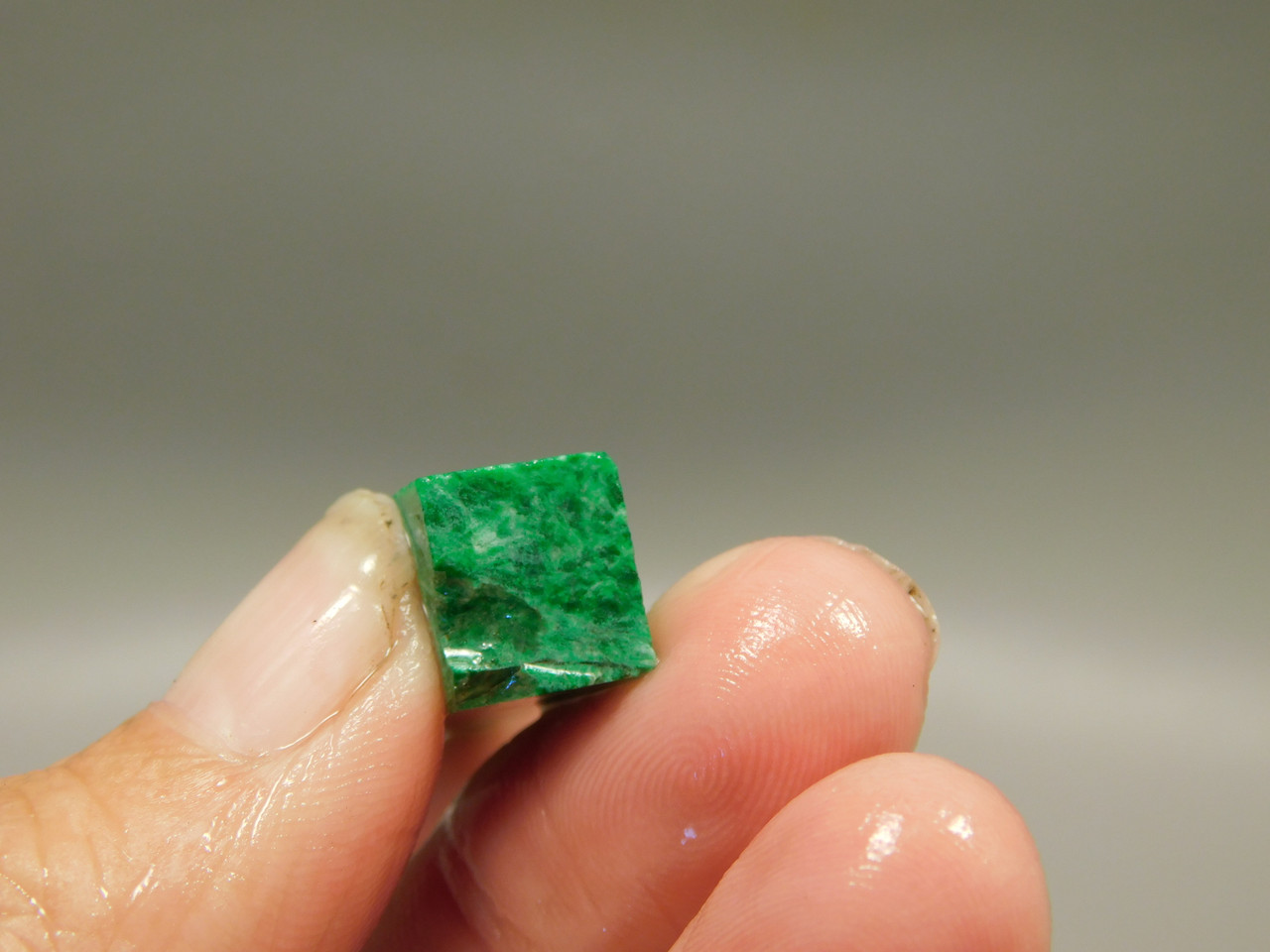 Maw Sit Sit Unpolished Stone Slab Green Jade Small Rock #O15