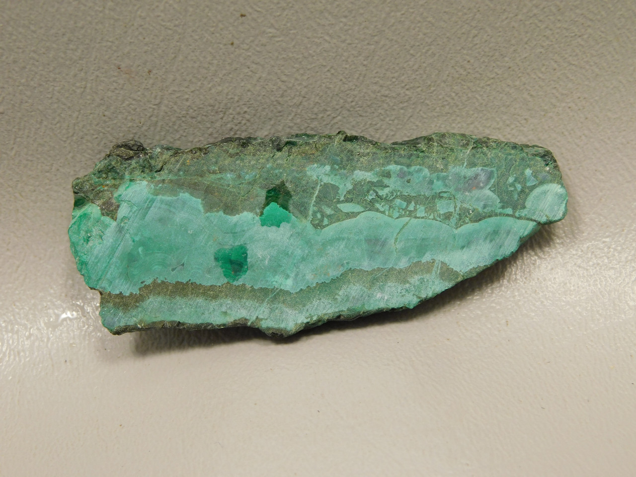 Gem Silica Chrysocolla Inspiration Mine Unpolished Stone Slab #O202