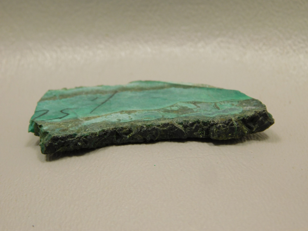 Gem Silica Chrysocolla Inspiration Mine Unpolished Stone Slab #O204