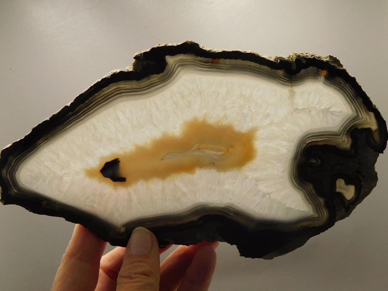 Brazilian Agate Polished Stone Slab Banded Agate #O16
