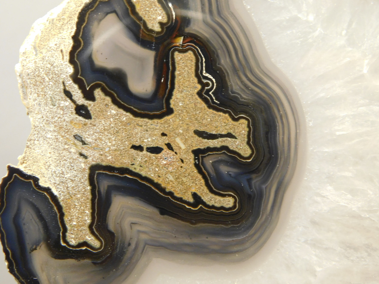 Brazilian Agate Polished Stone Slab Banded Agate #O16