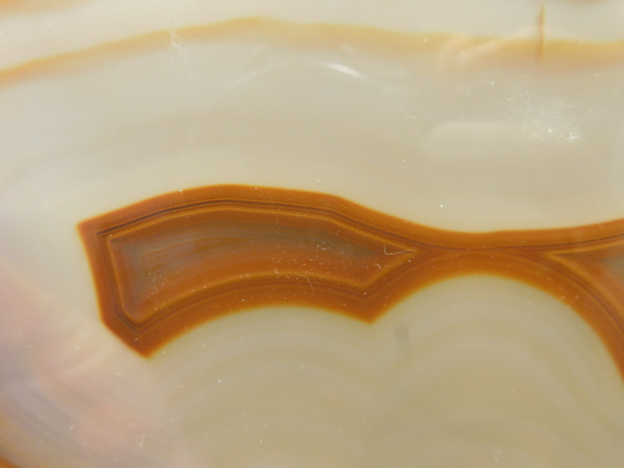 Brazilian Agate Polished Stone Slab Banded Shadow Agate #O17