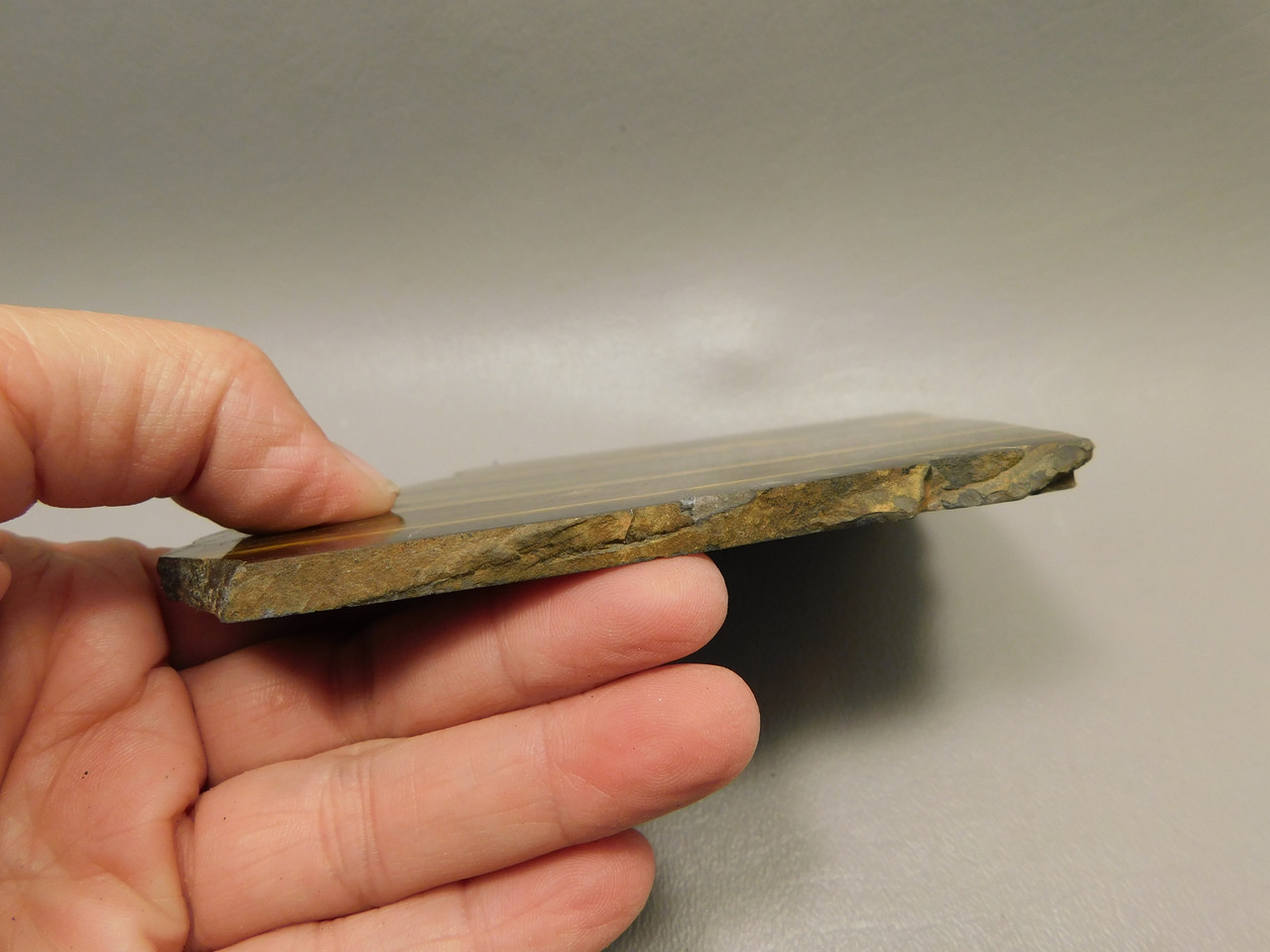 Tiger-eye Polished Stone Slab Chatoyant Tiger's Eye #O1