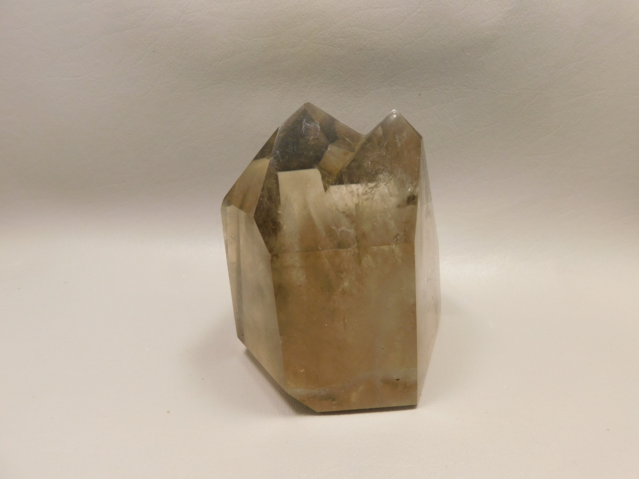 Smoky Quartz Crystals Large Polished Point Twin Tower Healing Stone #O106