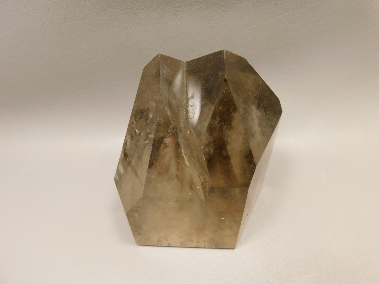 Smoky Quartz Crystals Large Polished Point Twin Tower Healing Stone #O106