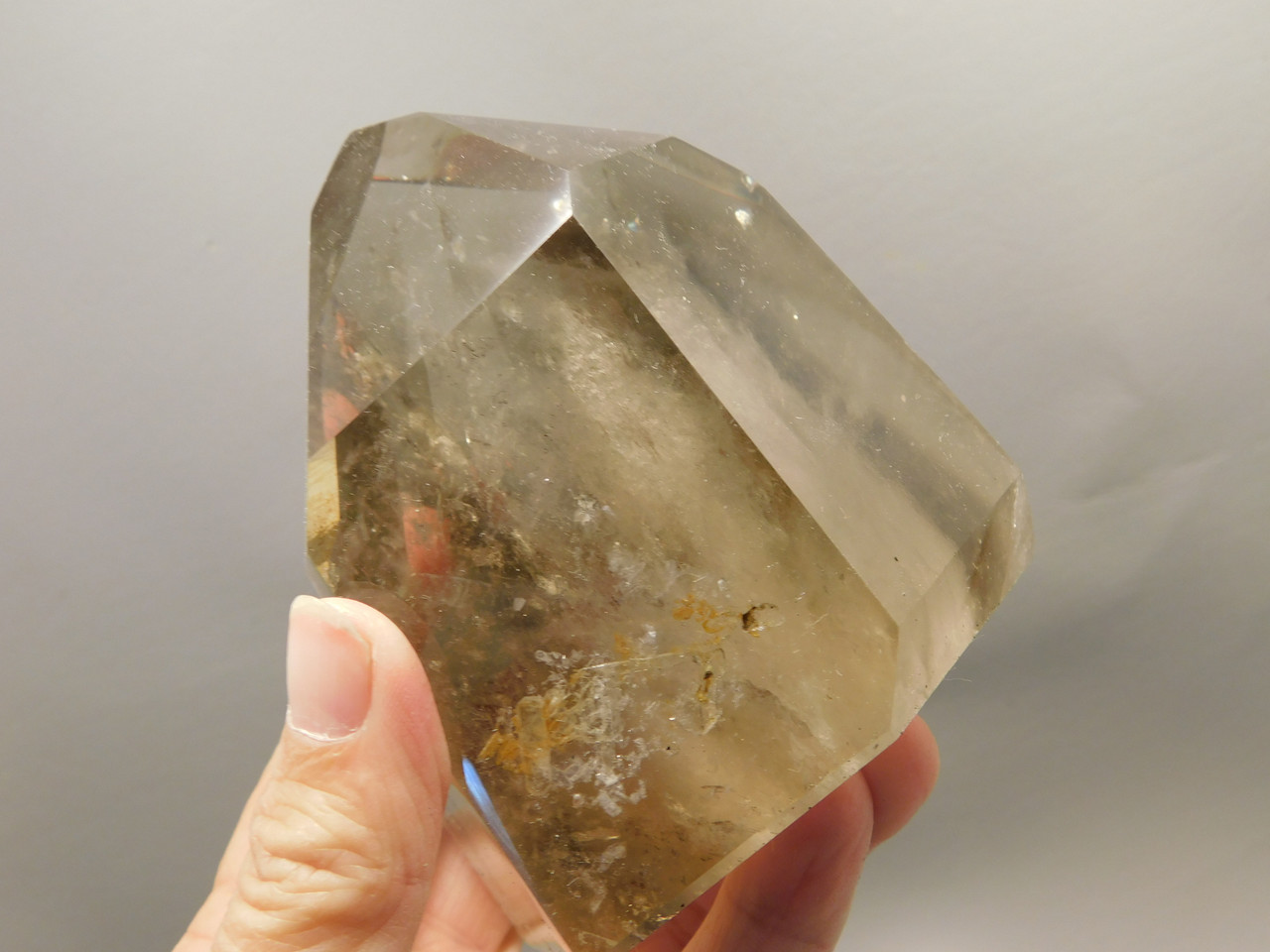 Smoky Quartz Crystals Large Polished Point Twin Tower Healing Stone #O106