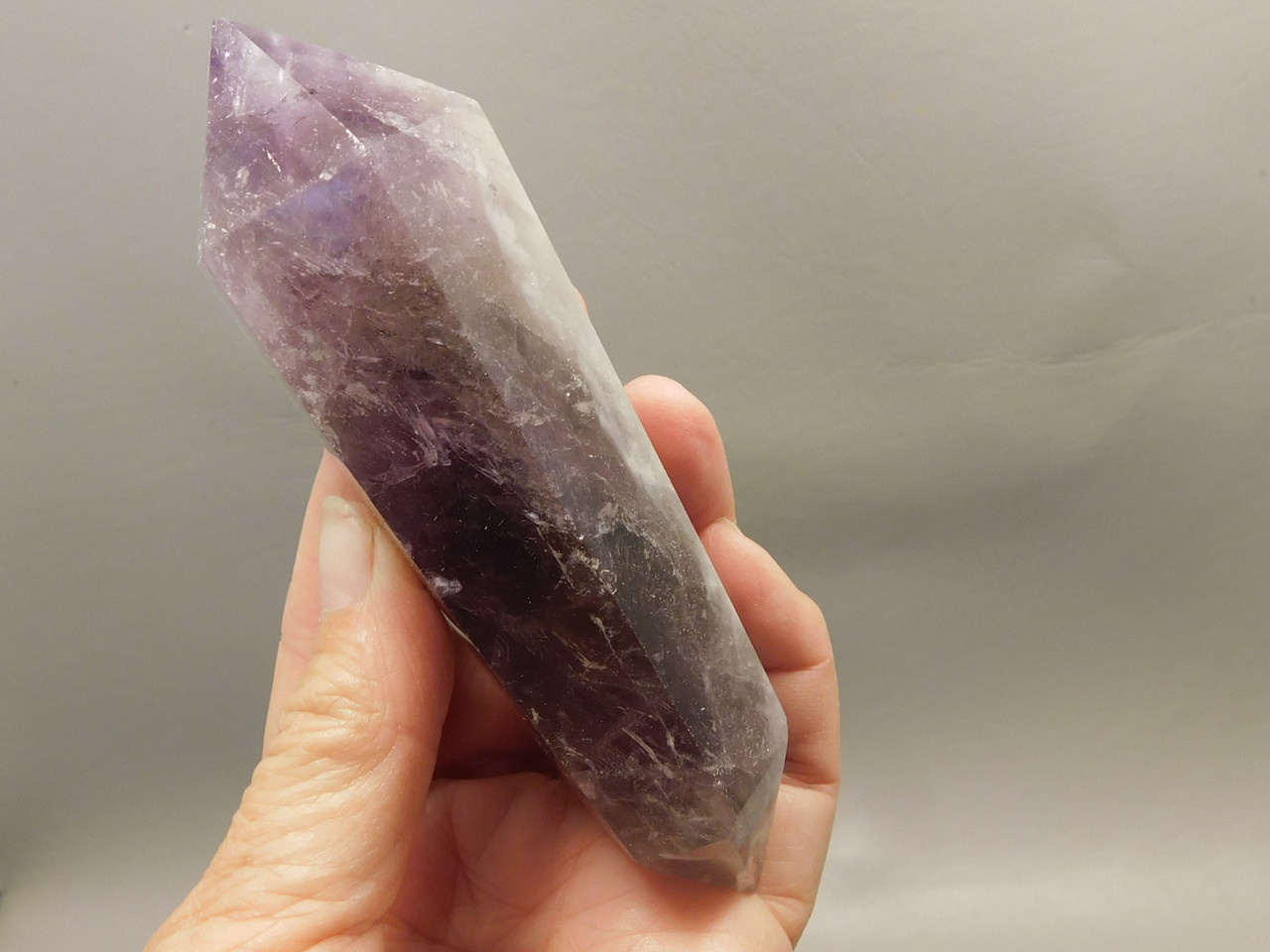 Amethyst Double Terminated Crystal 4.75 inch Natural Purple Gemstone #O17