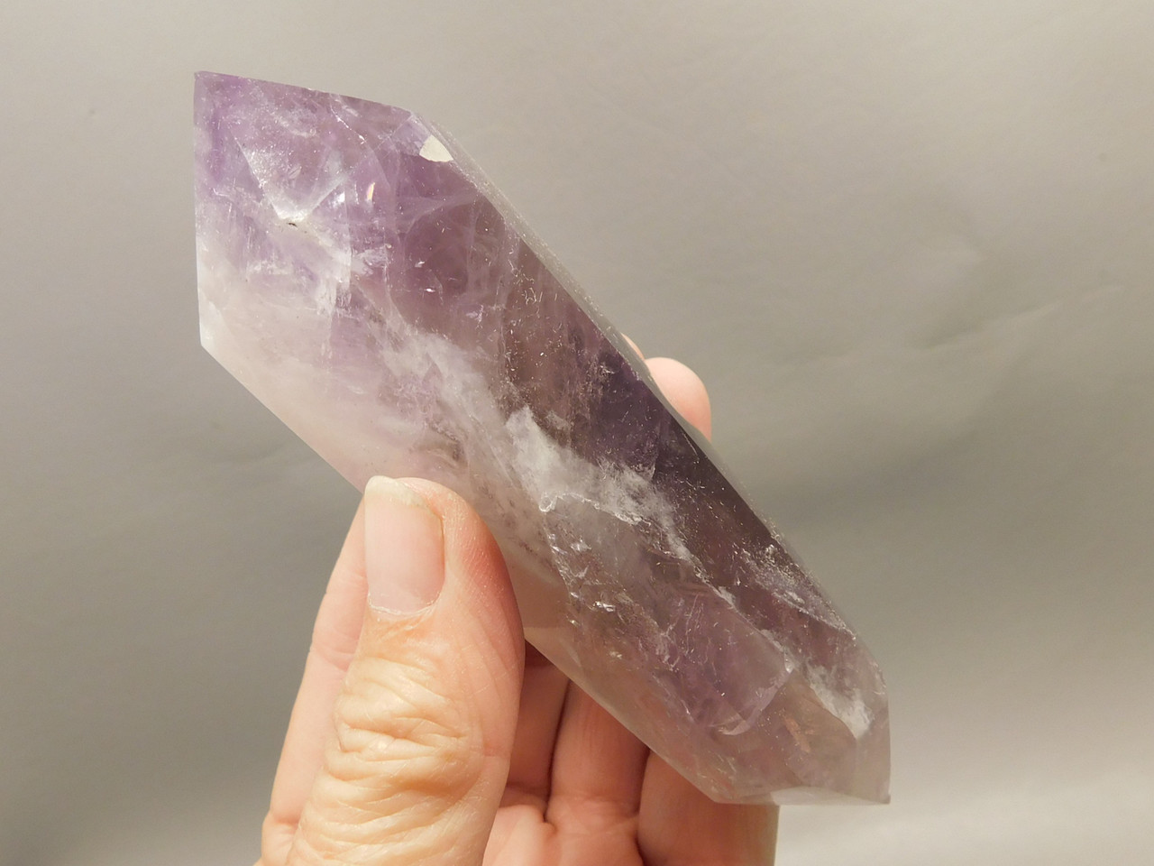 Amethyst Double Terminated Crystal 4.75 inch Natural Purple Gemstone #O17