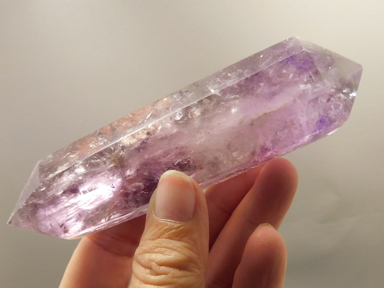 Amethyst Double Terminated Crystal 4.68 inch Natural Purple Gemstone #O18
