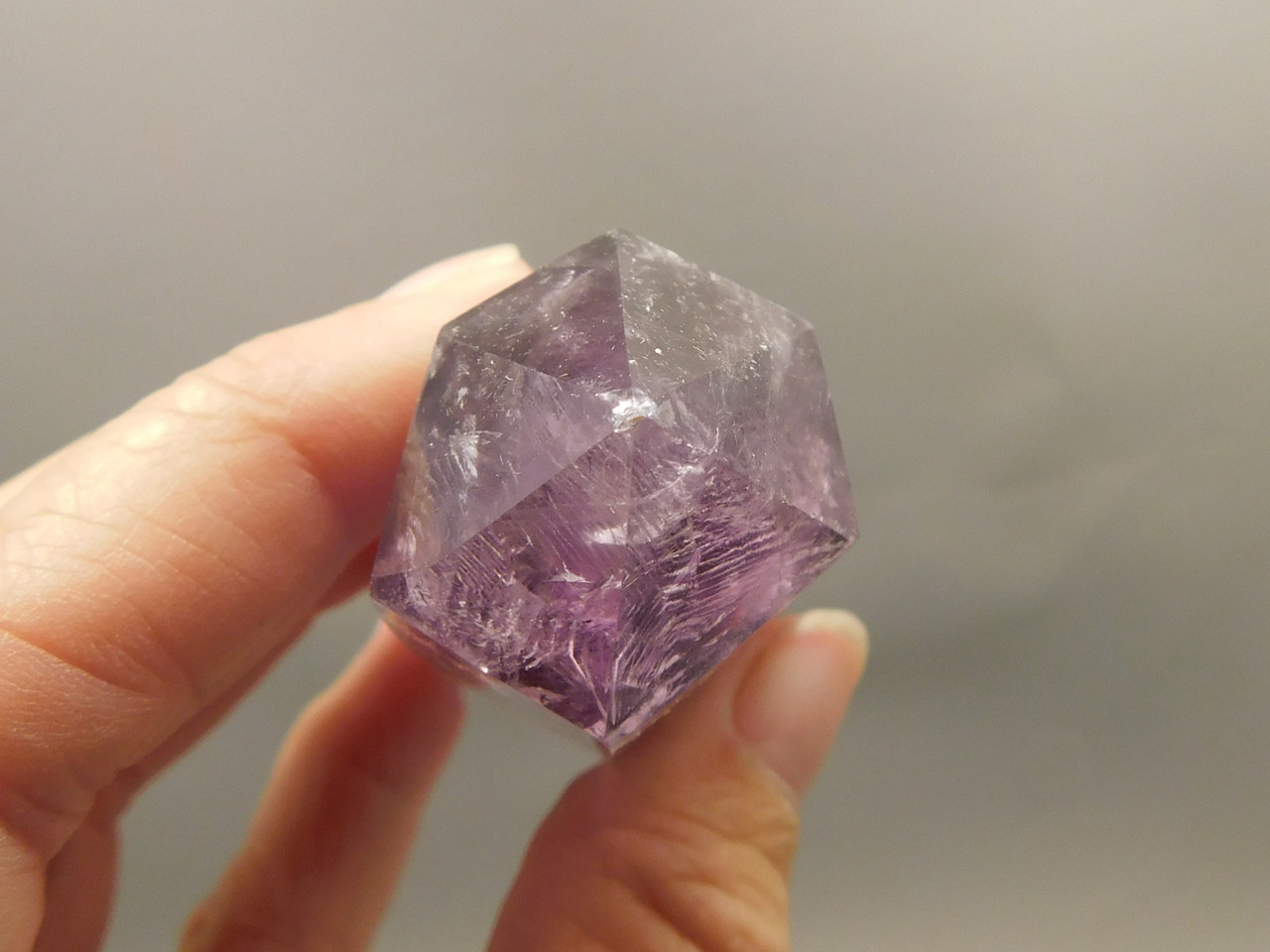 Amethyst Double Terminated Crystal 4.68 inch Natural Purple Gemstone #O18