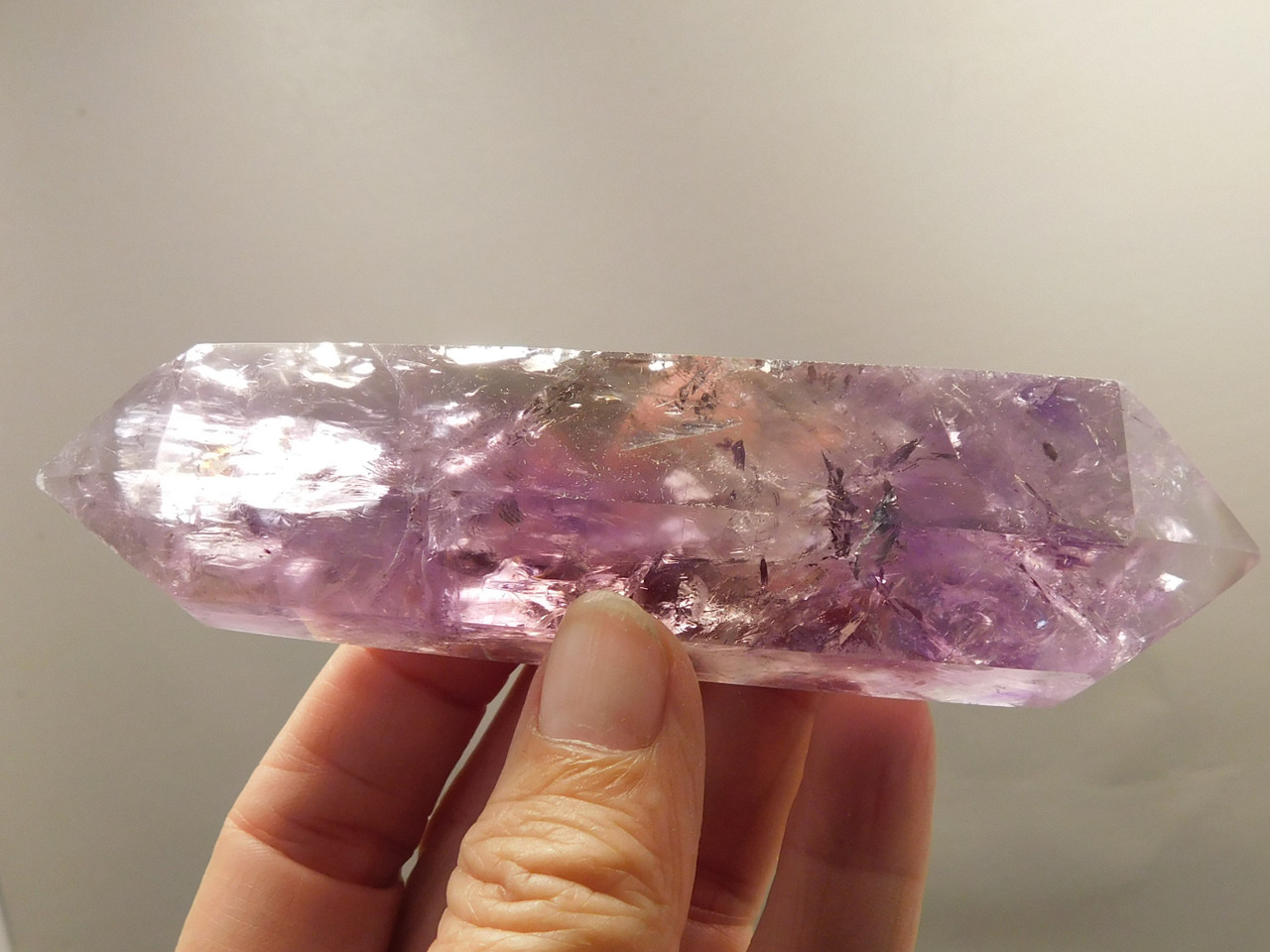 Amethyst Double Terminated Crystal 4.68 inch Natural Purple Gemstone #O18