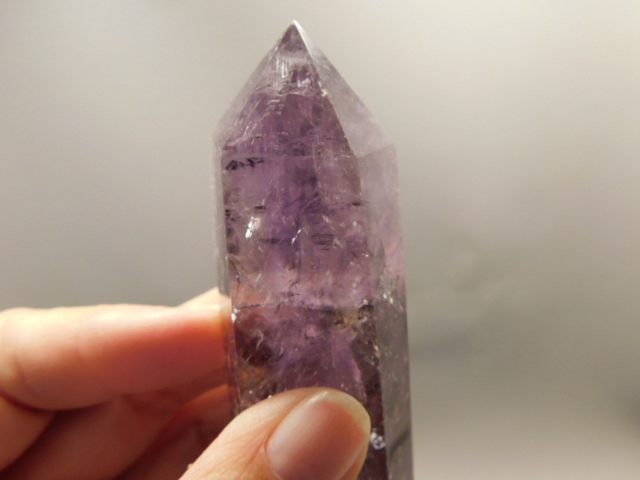 Amethyst Double Terminated Crystal 4.68 inch Natural Purple Gemstone #O18