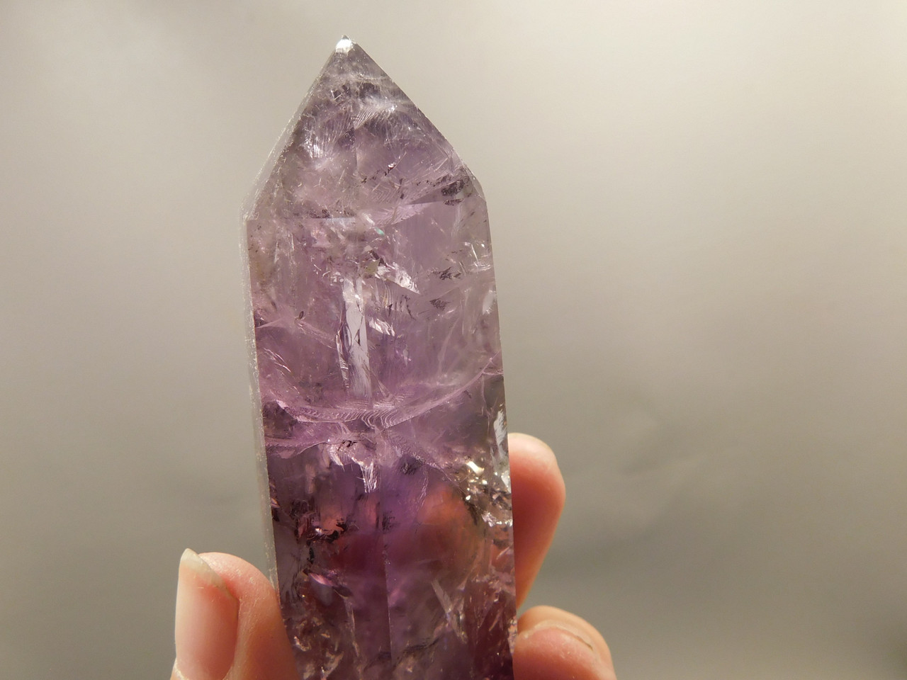 Amethyst Double Terminated Crystal 4.68 inch Natural Purple Gemstone #O18