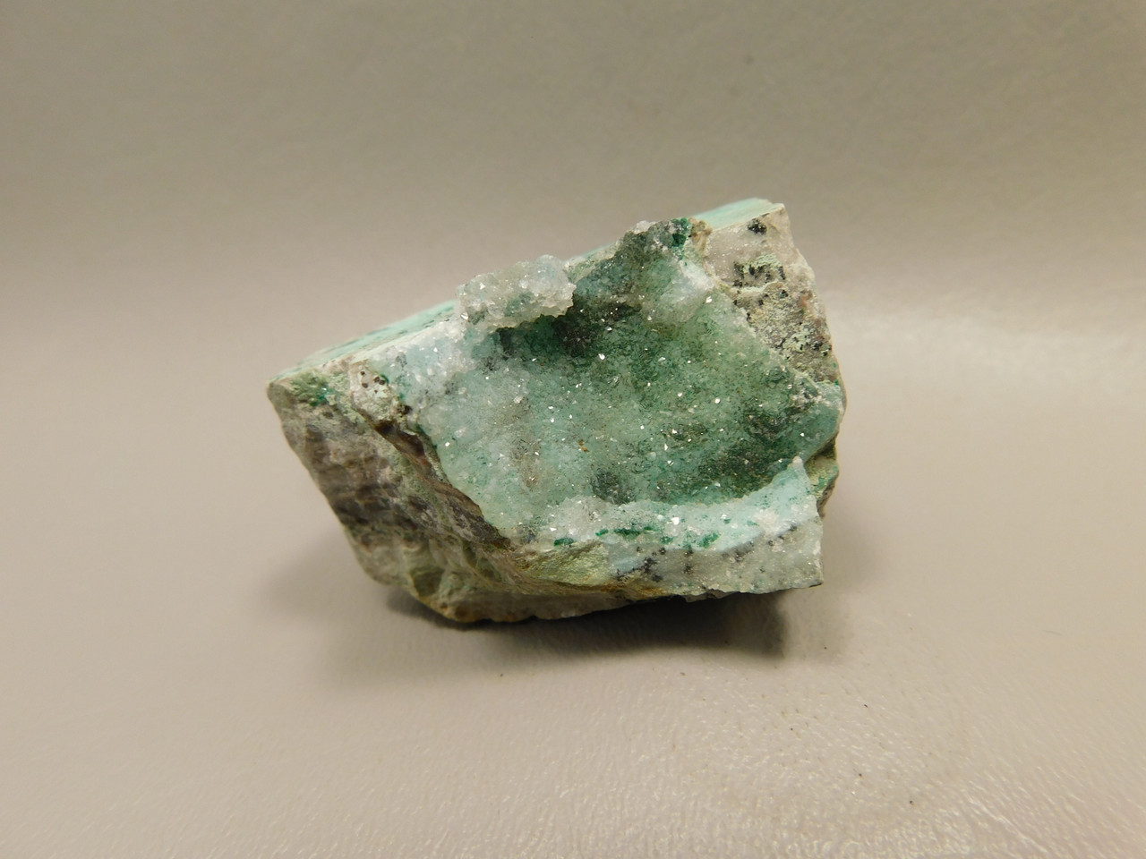 Drusy Chrysocolla Mineral Specimen Blue Druse Green Malachite #O6