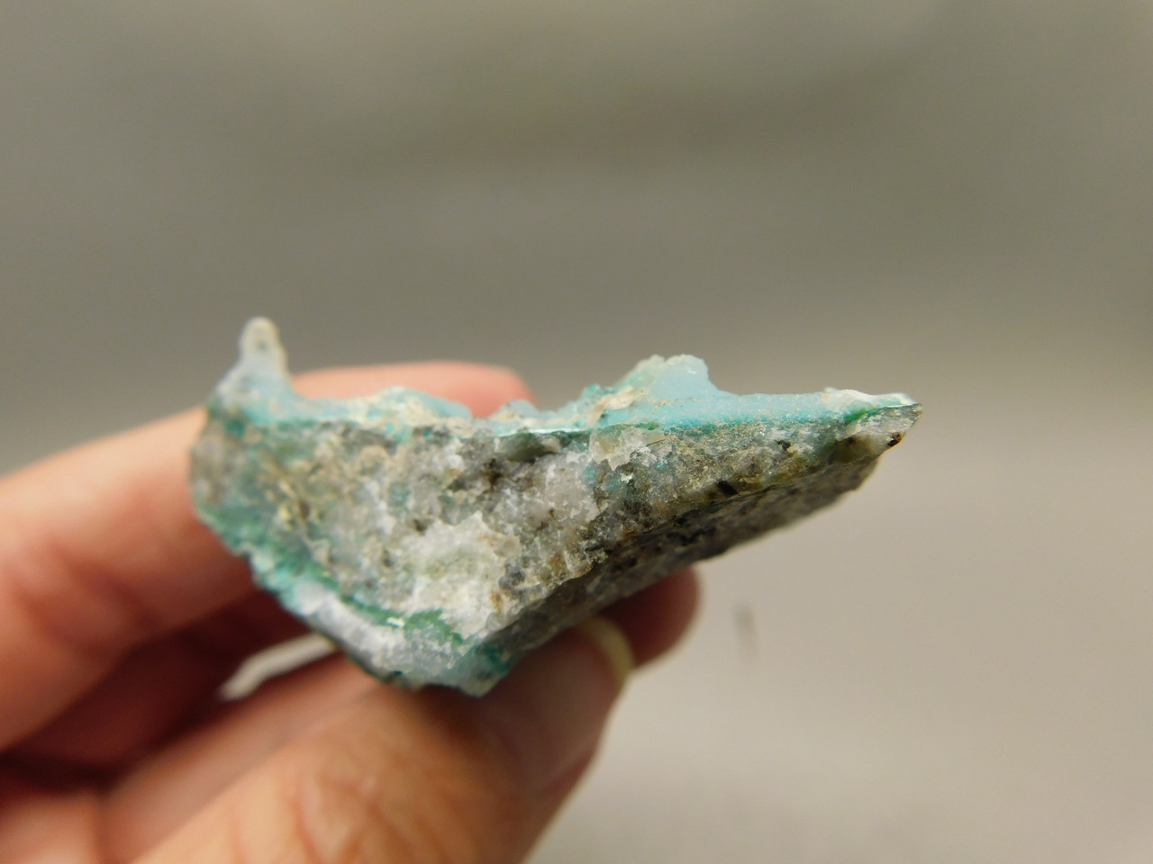Drusy Chrysocolla Mineral Specimen Blue Druse #O10