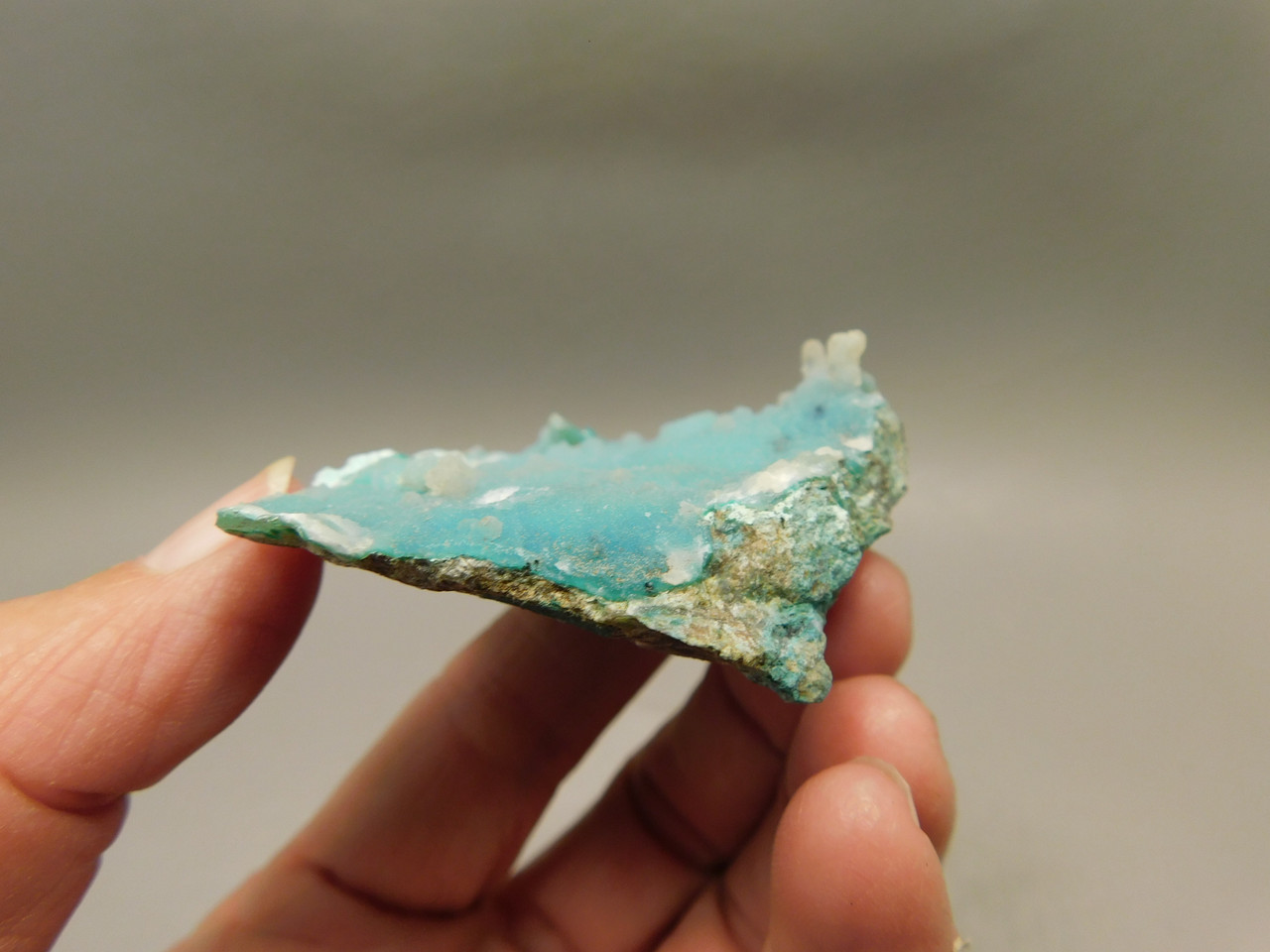 Drusy Chrysocolla Mineral Specimen Blue Druse #O10