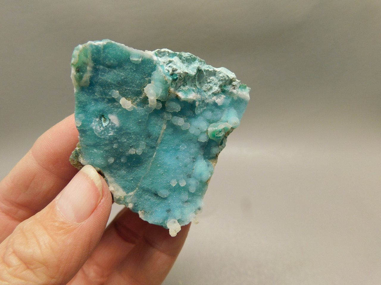 Drusy Chrysocolla Mineral Specimen Blue Druse #O10