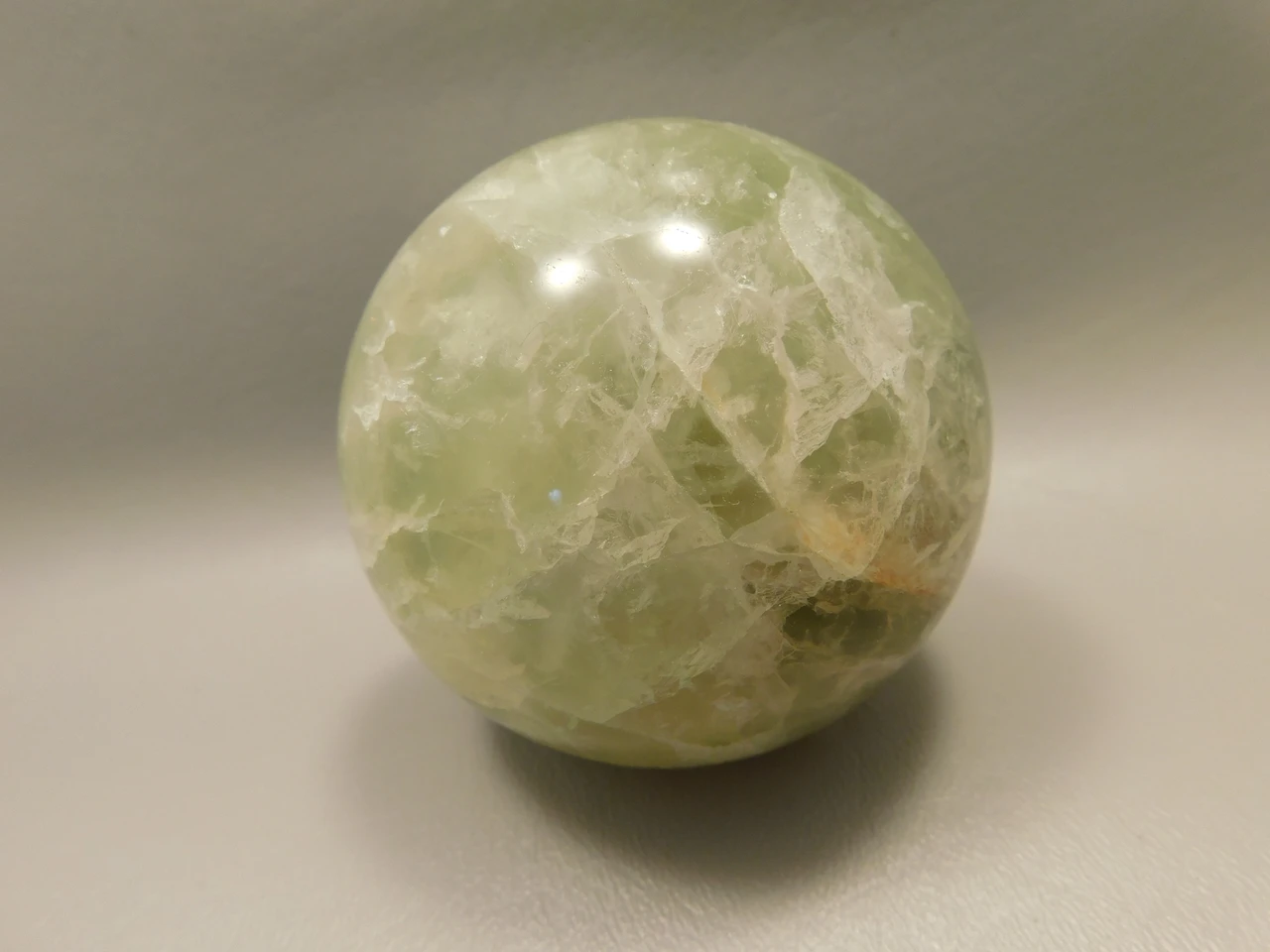 Fluorite Crystal Sphere 2.8 inch Green Stone 70 mm #O16