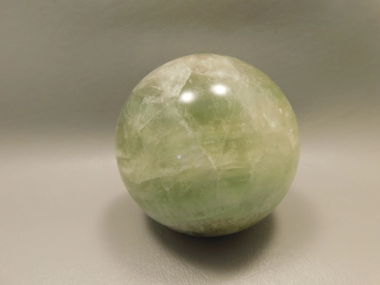 Fluorite Crystal Sphere 2.8 inch Green Stone 70 mm #O16