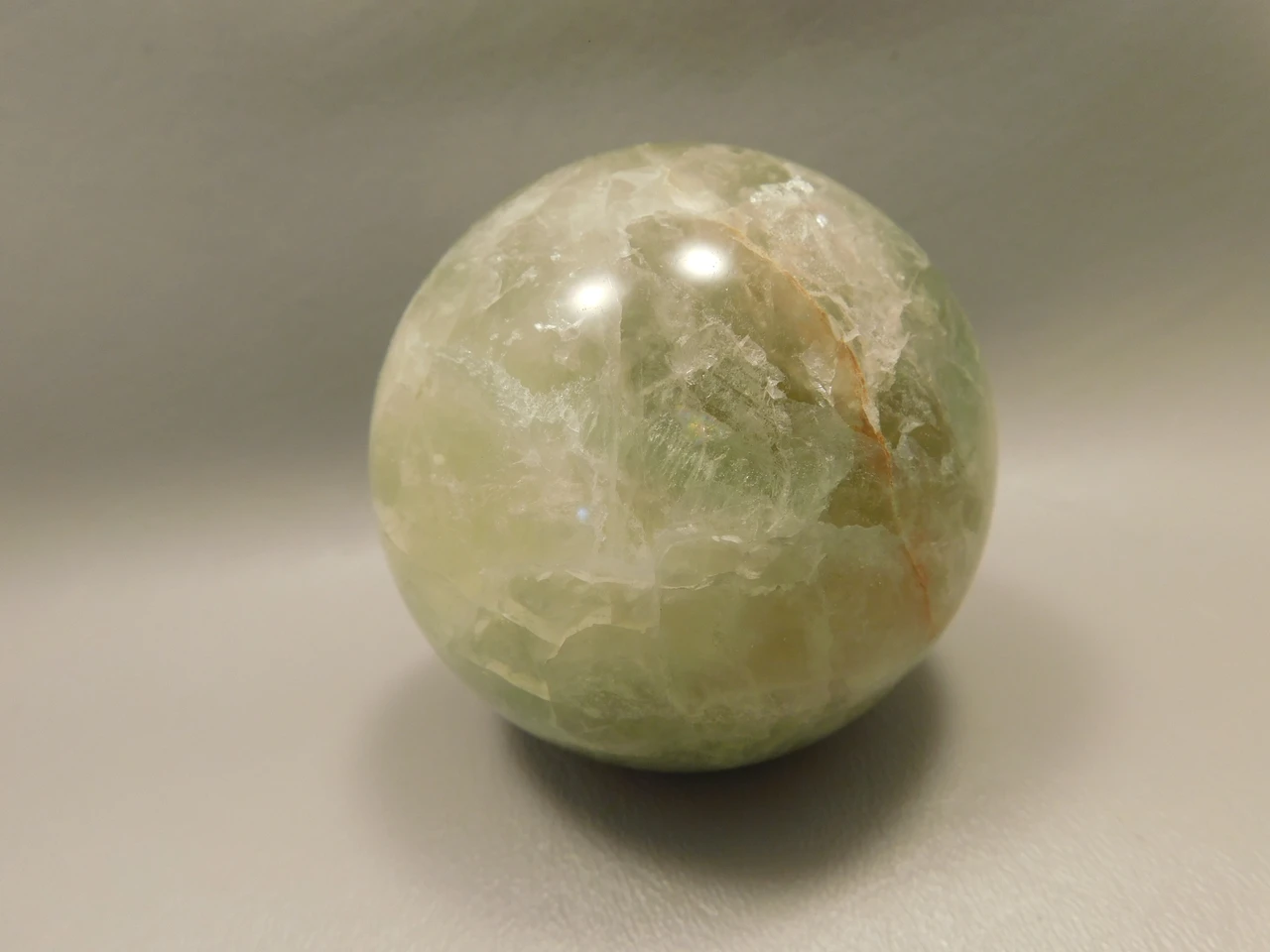 Fluorite Crystal Sphere 2.8 inch Green Stone 70 mm #O16
