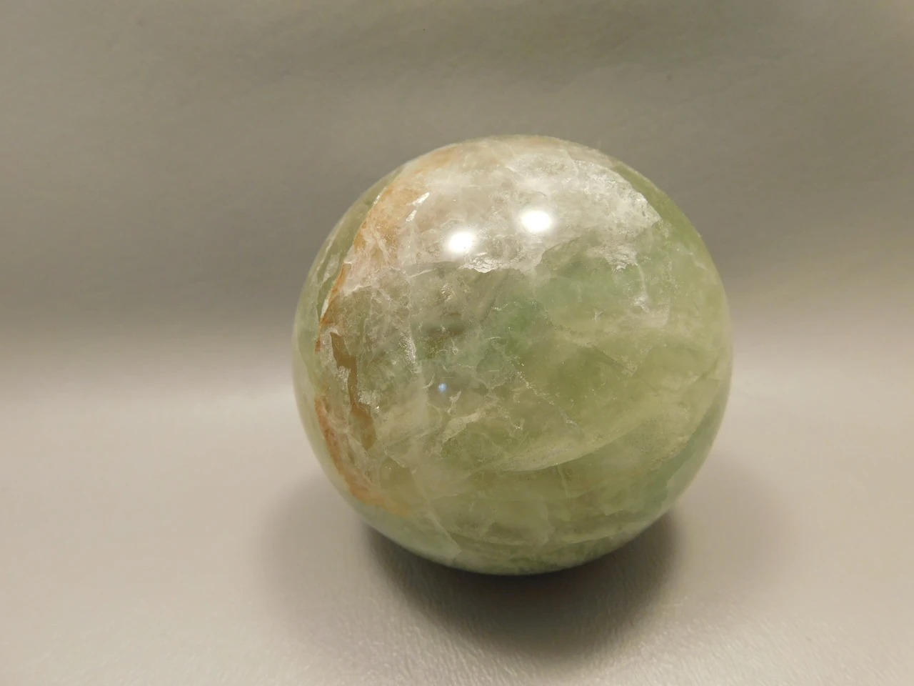 Fluorite Crystal Sphere 2.8 inch Green Stone 70 mm #O16