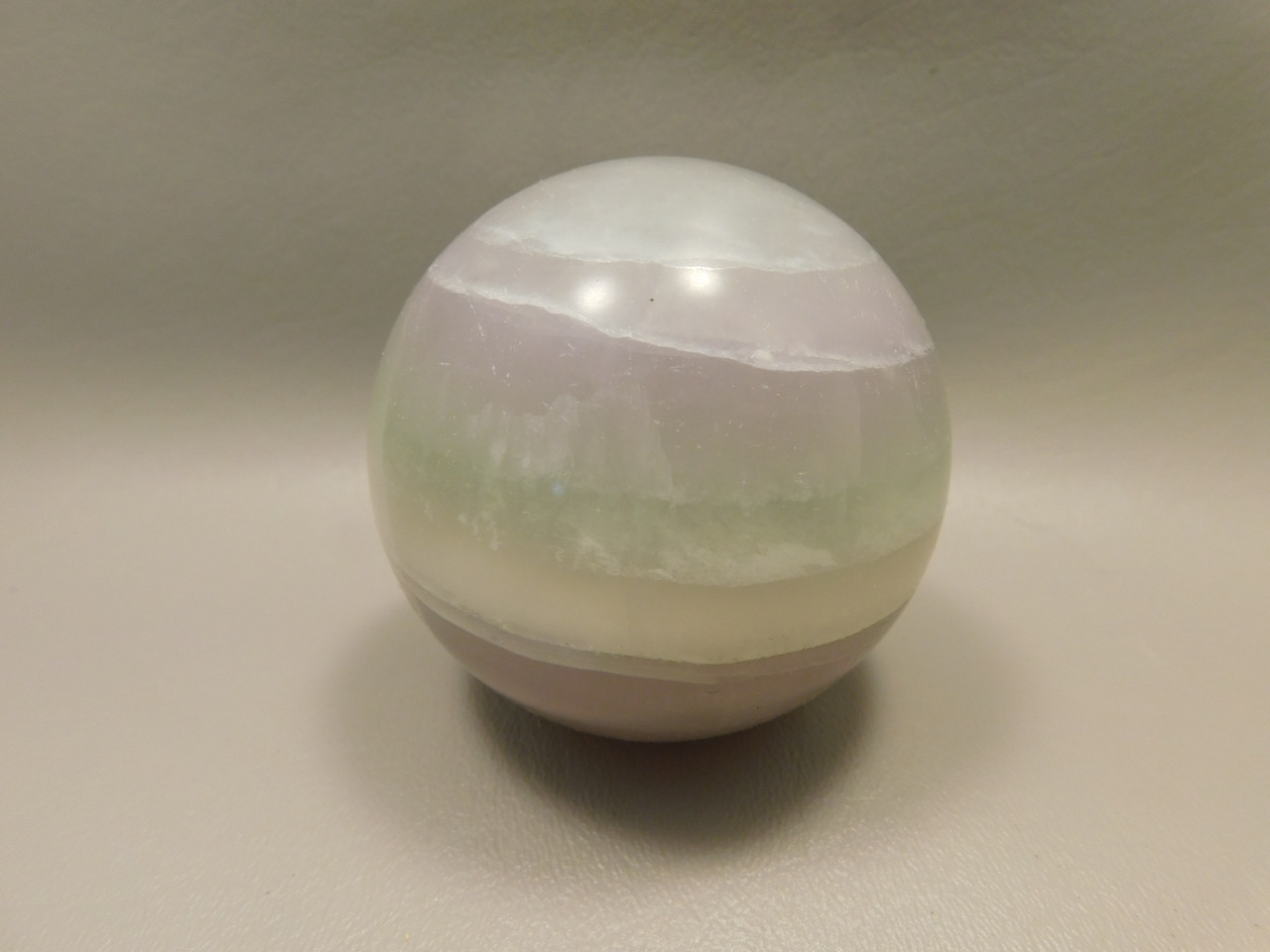 Fluorite Crystal Sphere 2.8 inch Lavender Stone 70 mm #O28