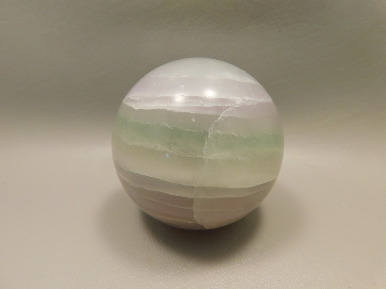 Fluorite Crystal Sphere 2.8 inch Lavender Stone 70 mm #O28