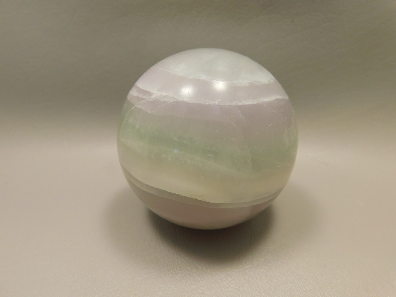 Fluorite Crystal Sphere 2.8 inch Lavender Stone 70 mm #O28