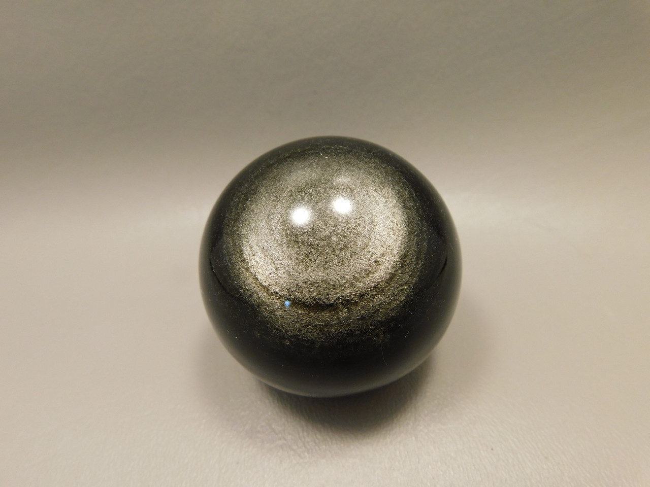 Silver Sheen Sphere 2.25 inch Gemstone Chatoyant Stone 57 mm Ball #Os7