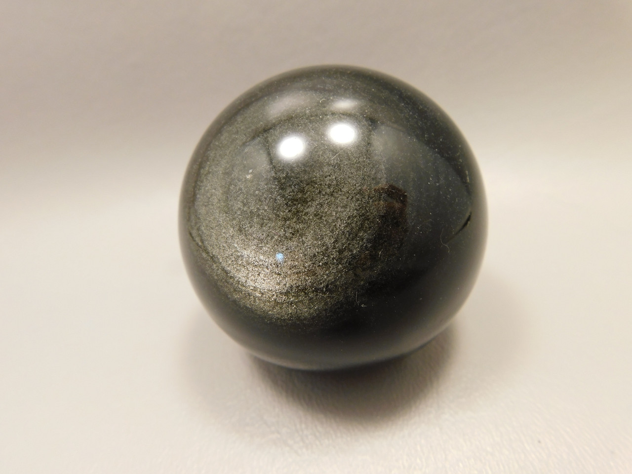 Silver Sheen Sphere 2.25 inch Gemstone Chatoyant Stone 57 mm Ball #Os7