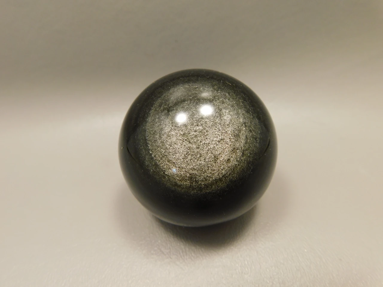 Silver Sheen Sphere 2 inch Gemstone Chatoyant Stone 53 mm Ball #Os8