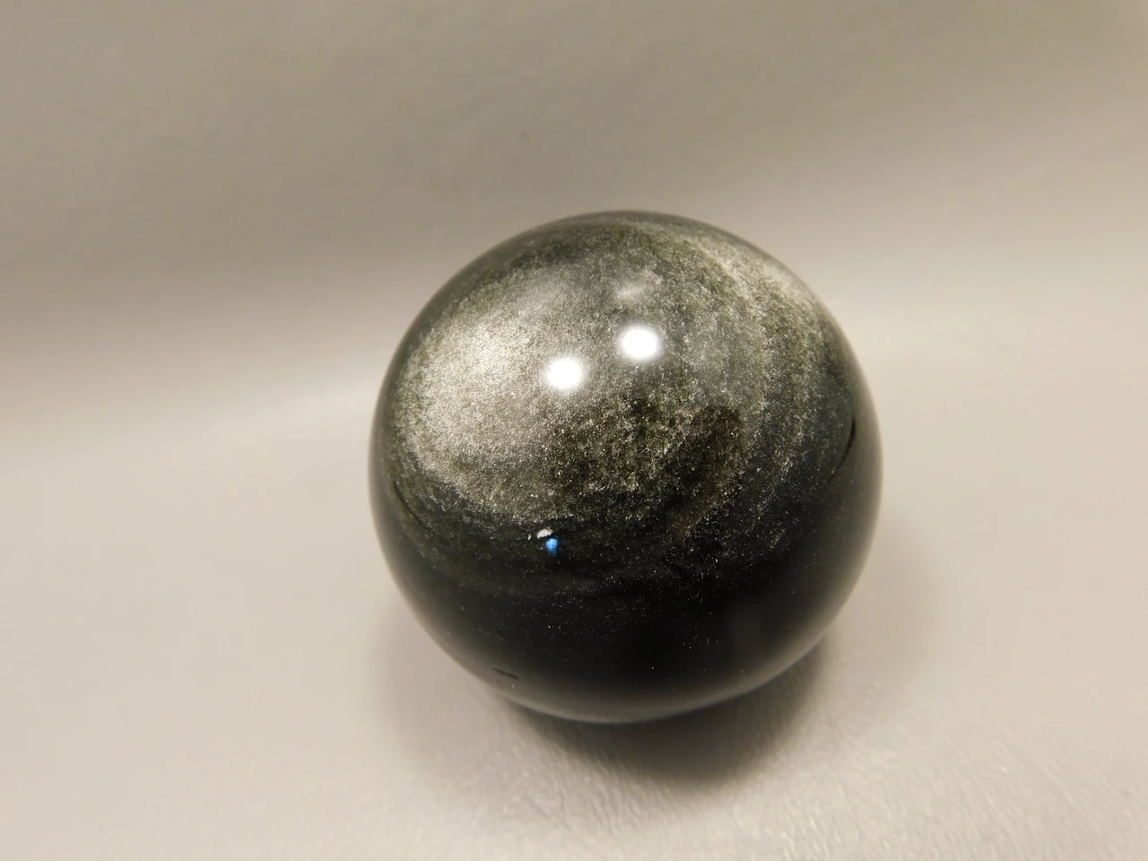 Silver Sheen Sphere 2 inch Gemstone Chatoyant Stone 53 mm Ball #Os8