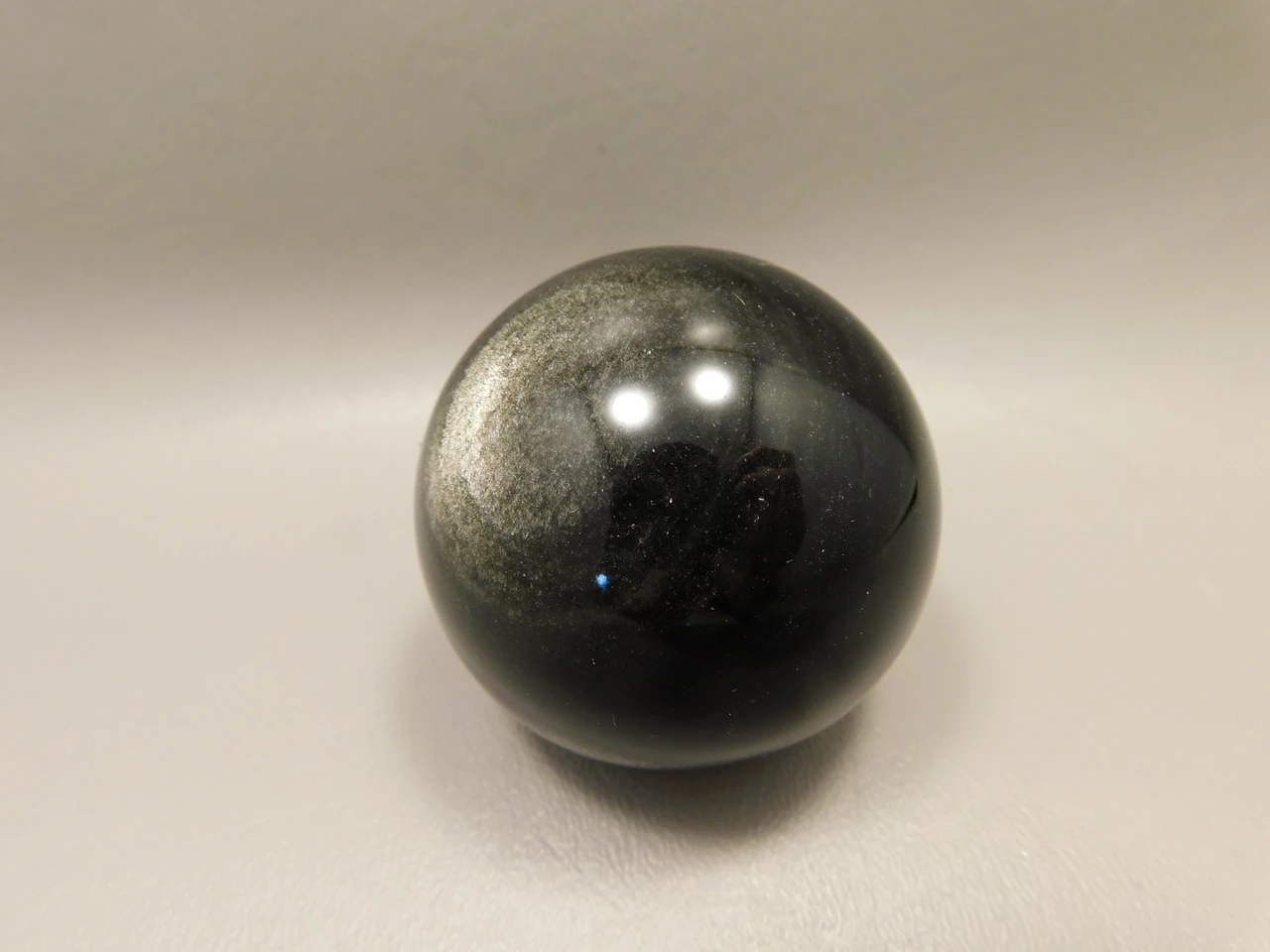 Silver Sheen Sphere 2 inch Gemstone Chatoyant Stone 53 mm Ball #Os8