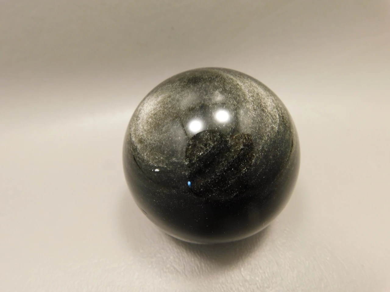 Silver Sheen Sphere 2 inch Gemstone Chatoyant Stone 53 mm Ball #Os8