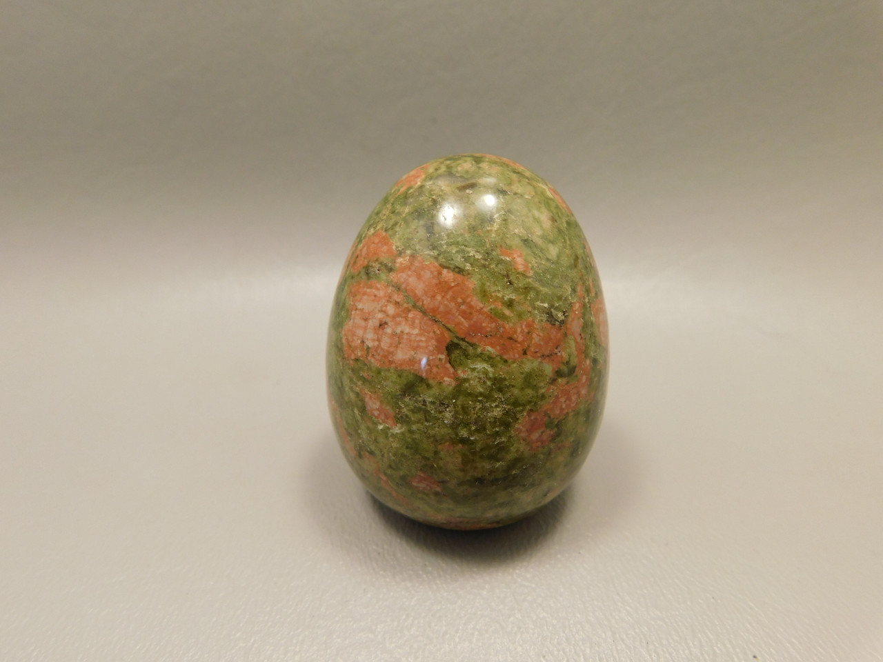 Unakite Egg Shaped 2 inch Pink and Green Stone  Polished Rock #O1