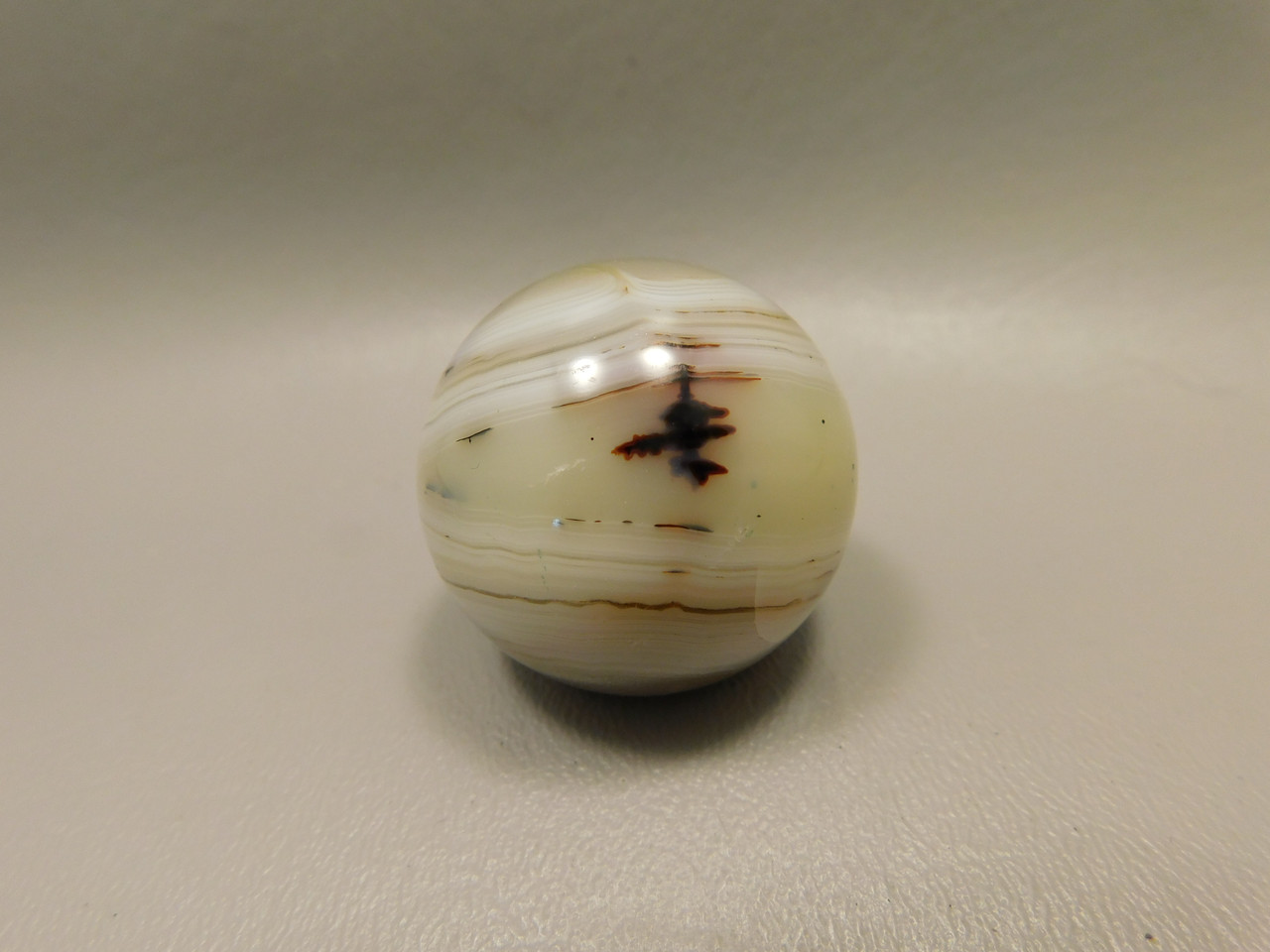 Agate Sphere Stone Madagascar 1.4 inch Marble Ball Rock #O15