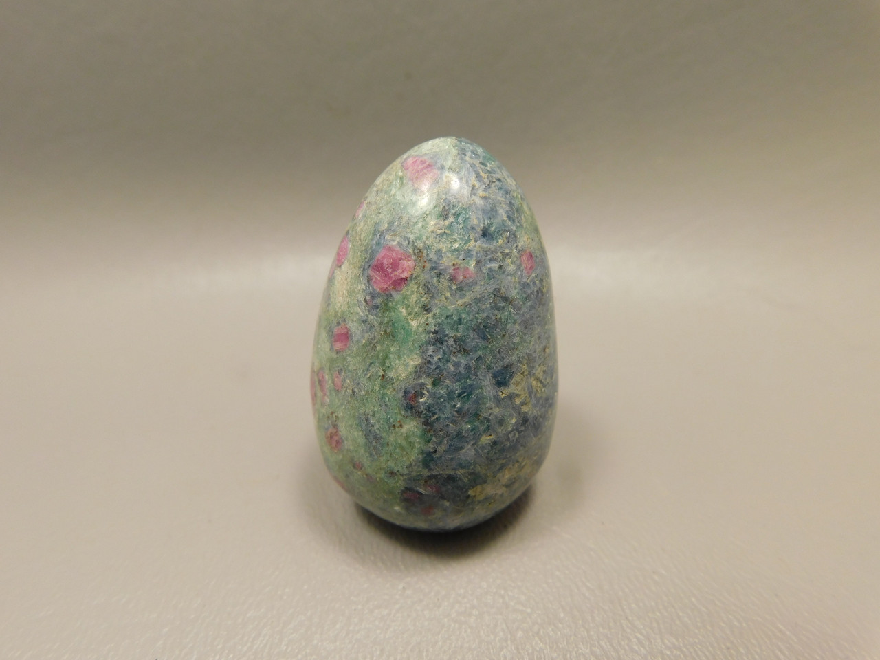 Ruby and Kyanite Stone Egg Shaped 1.8 inch Rock #O11