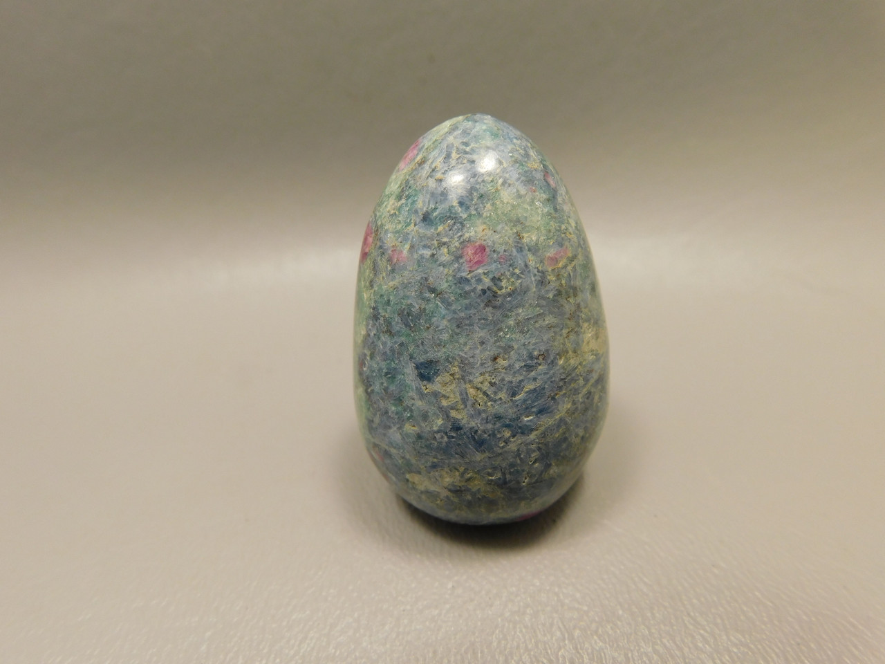 Ruby and Kyanite Stone Egg Shaped 1.8 inch Rock #O11