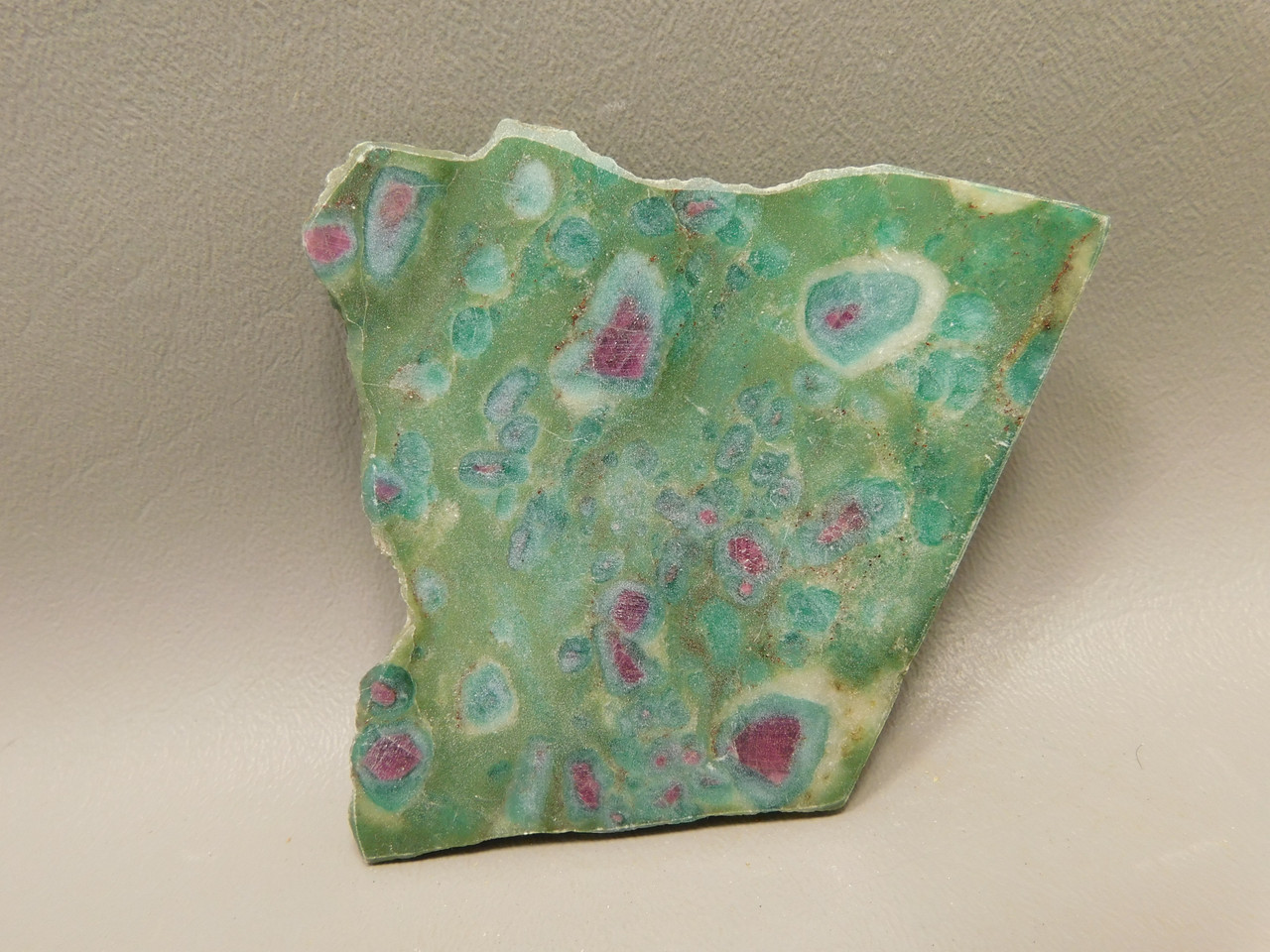 Ruby and Fuchsite Polished Stone Slab Decorator Rock #01