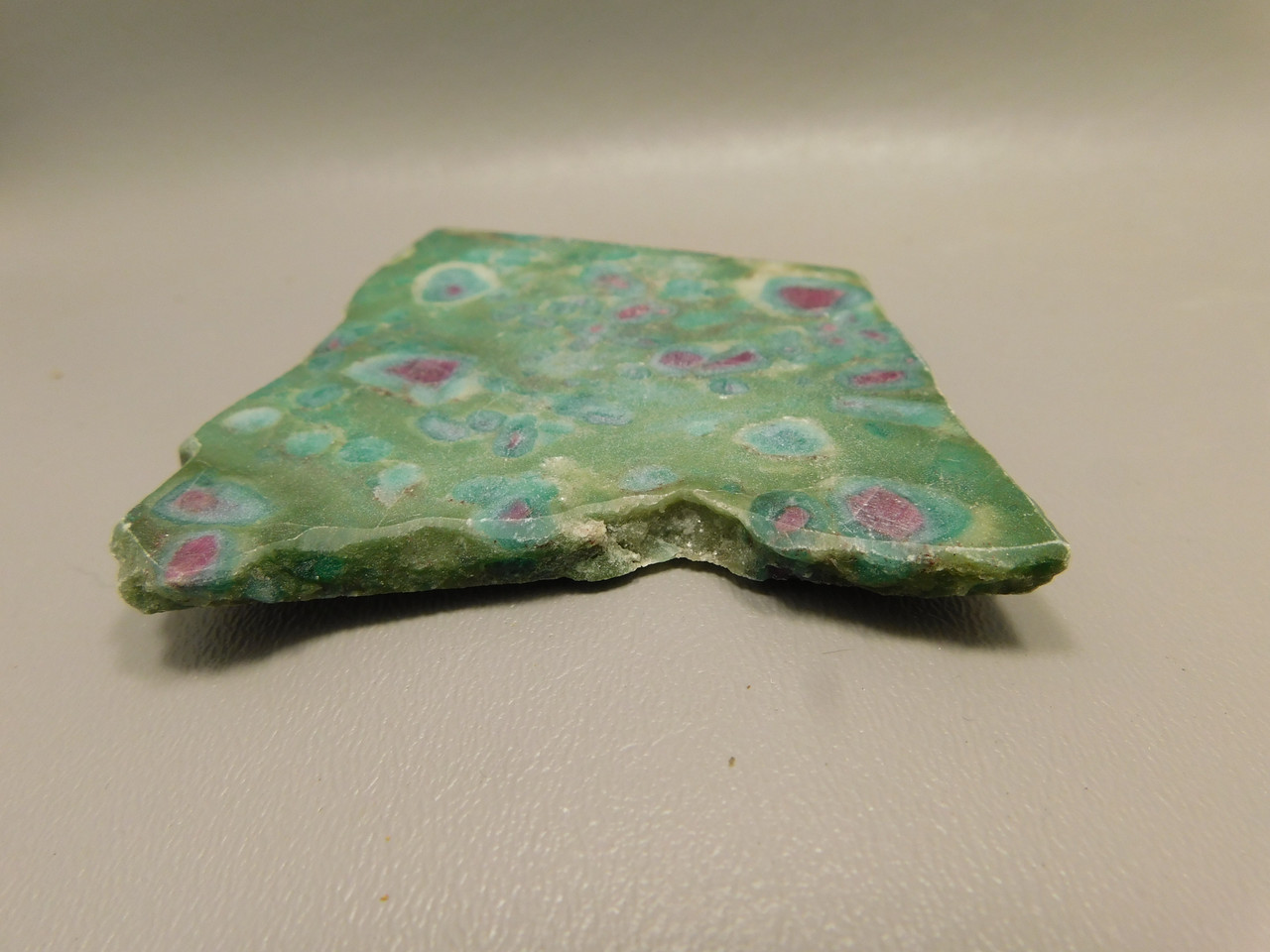 Ruby and Fuchsite Polished Stone Slab Decorator Rock #01