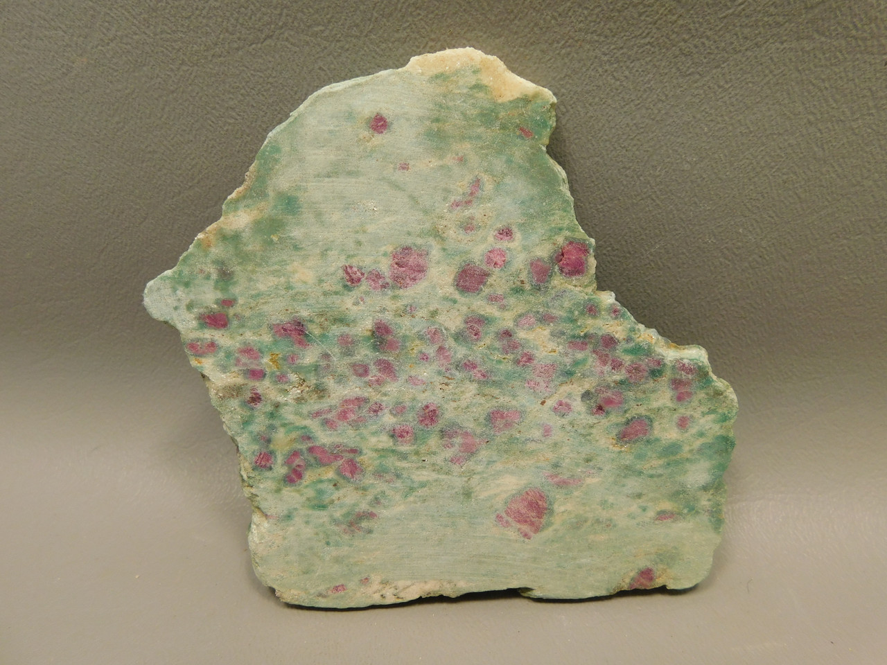 Ruby and Fuchsite Polished Stone Slab Decorator Rock #02