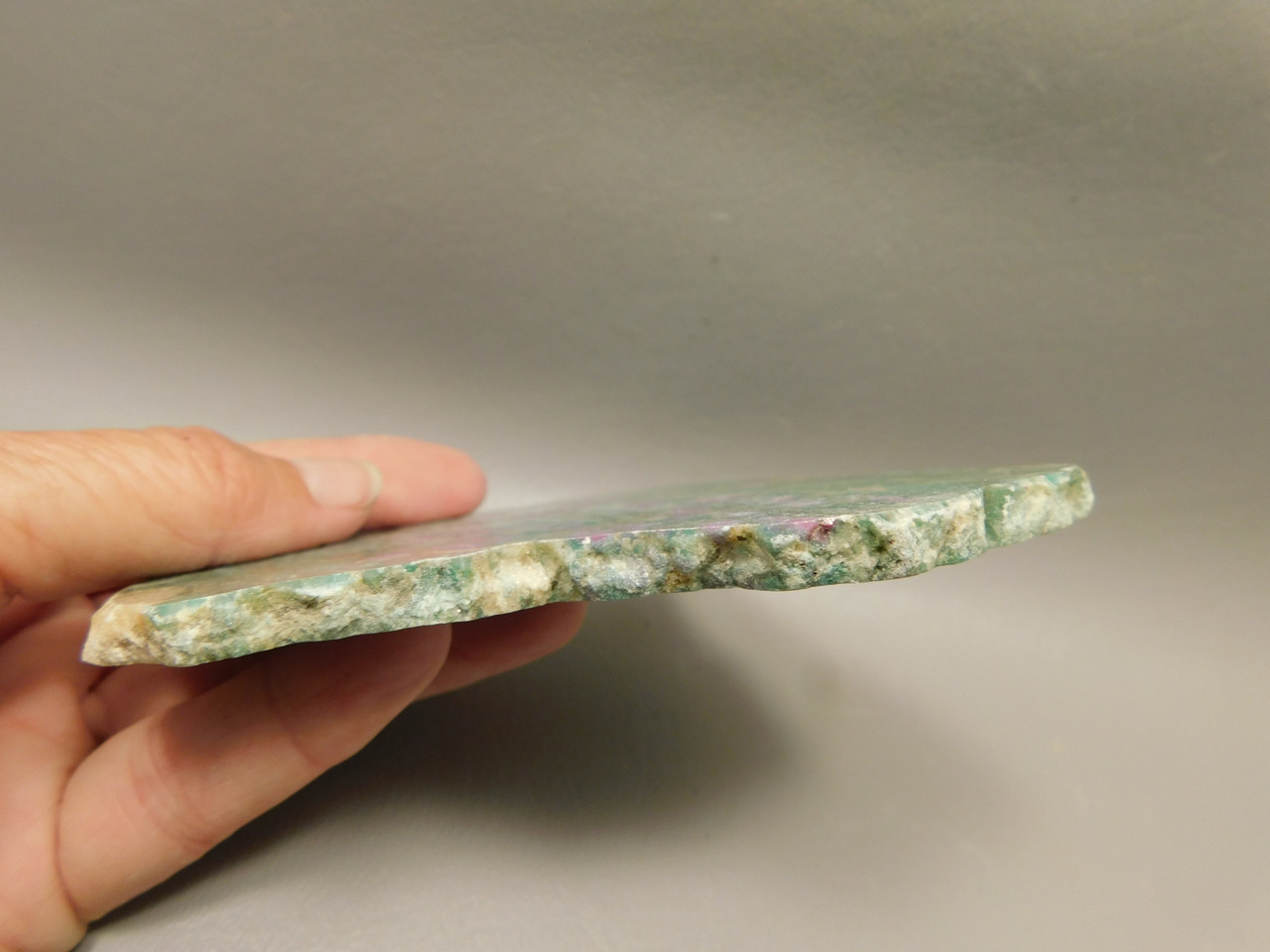 Ruby and Fuchsite Polished Stone Slab Decorator Rock #02