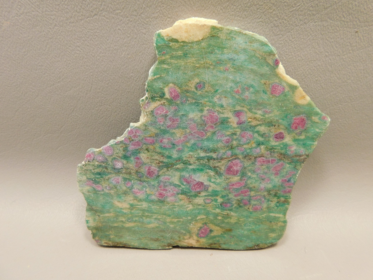 Ruby and Fuchsite Polished Stone Slab Decorator Rock #02