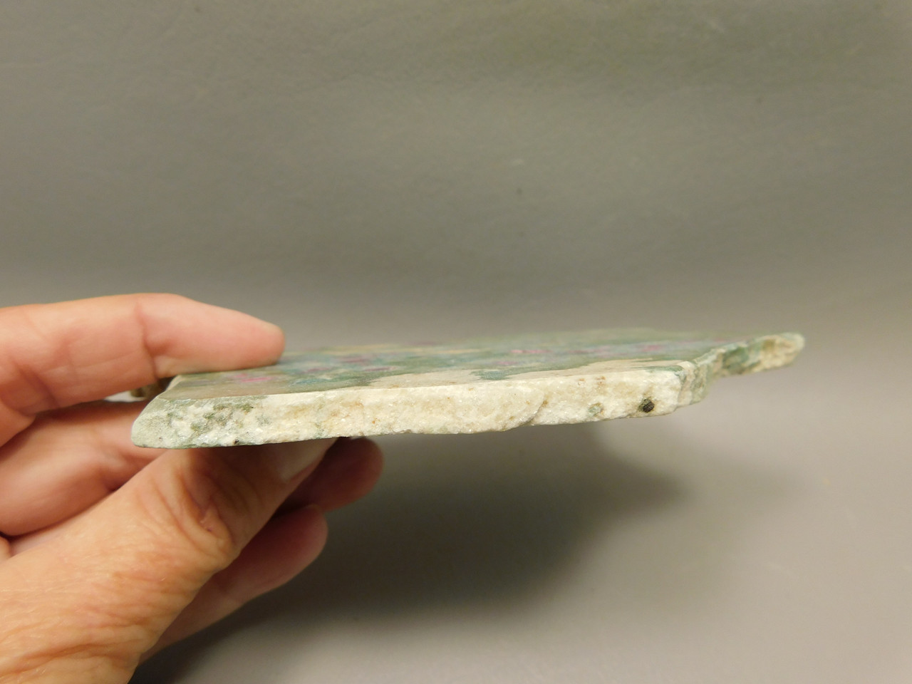 Ruby and Fuchsite Polished Stone Slab Decorator Rock #03