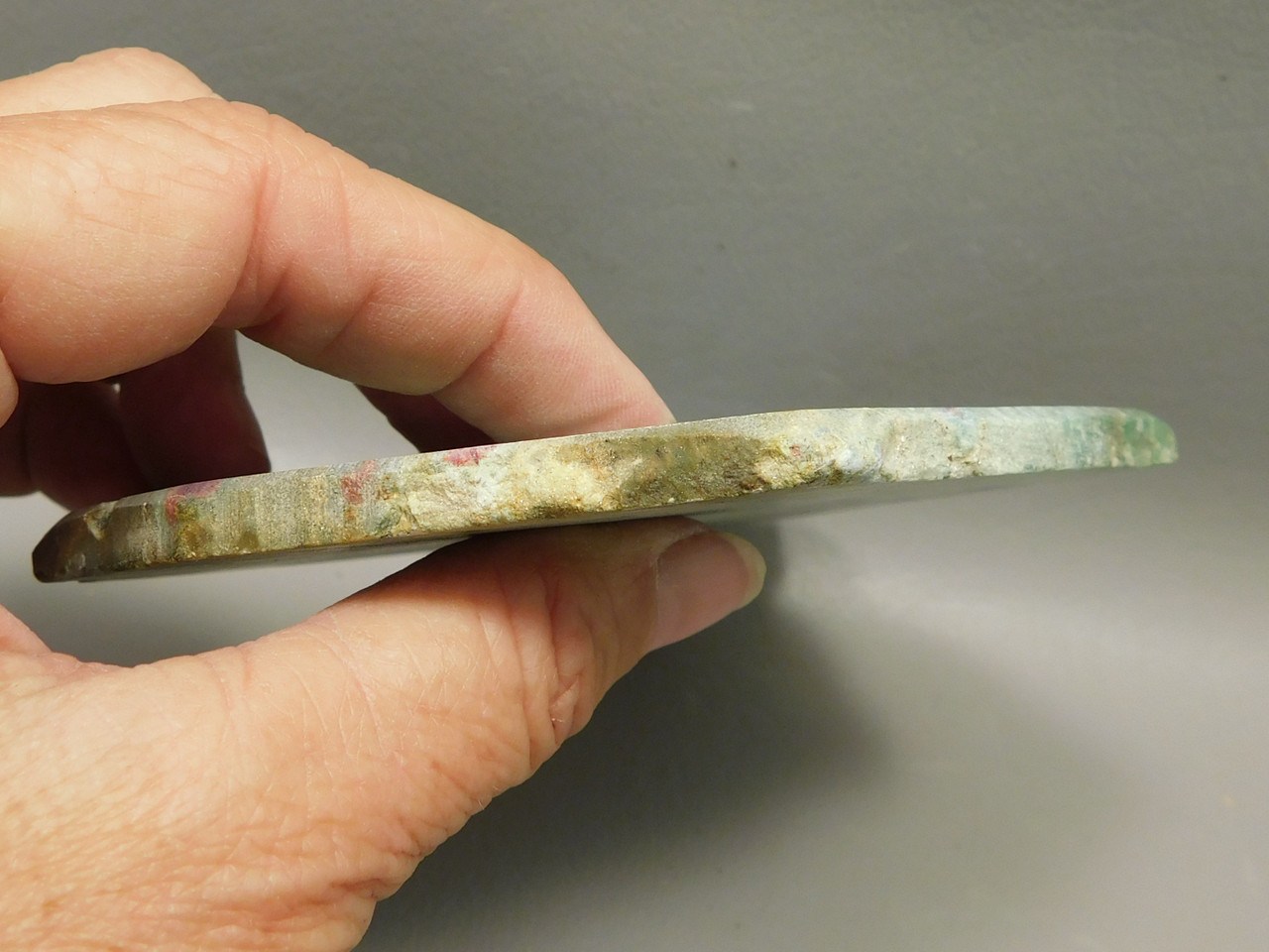 Ruby and Fuchsite Polished Stone Slab Decorator Rock #04