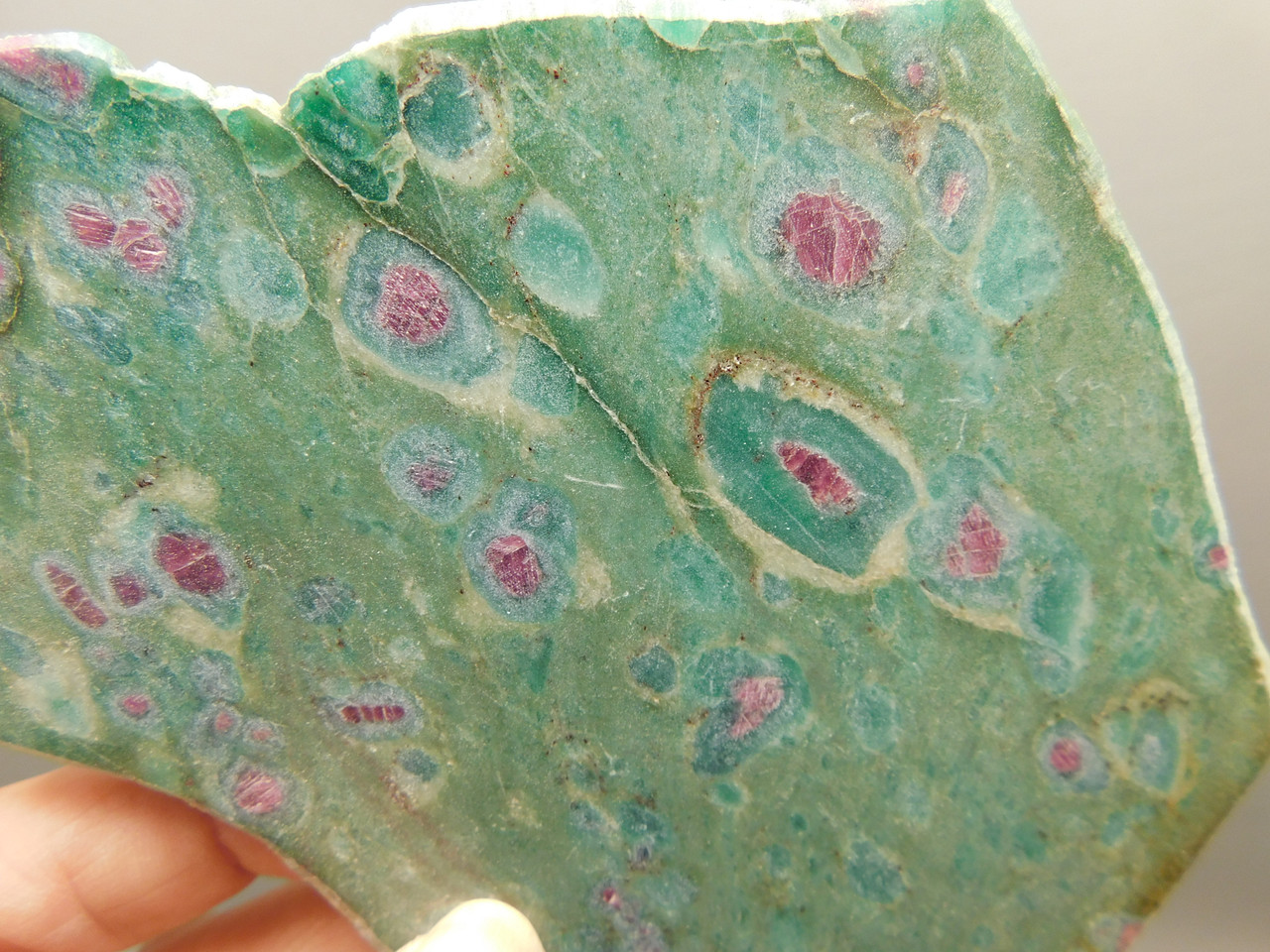 Ruby and Fuchsite Polished Stone Slab Decorator Rock #04